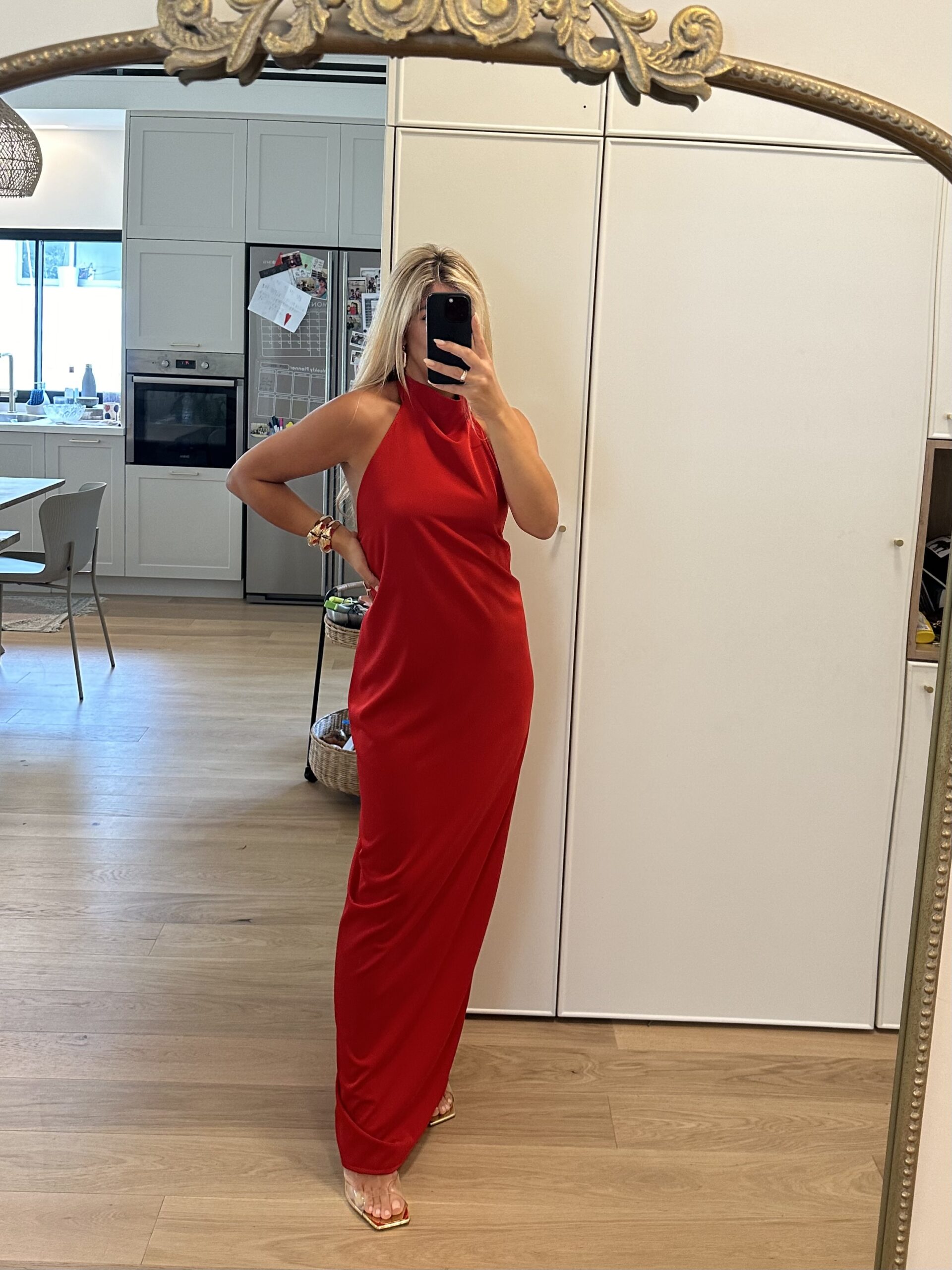 שמלה לאירוע לורן אדומה